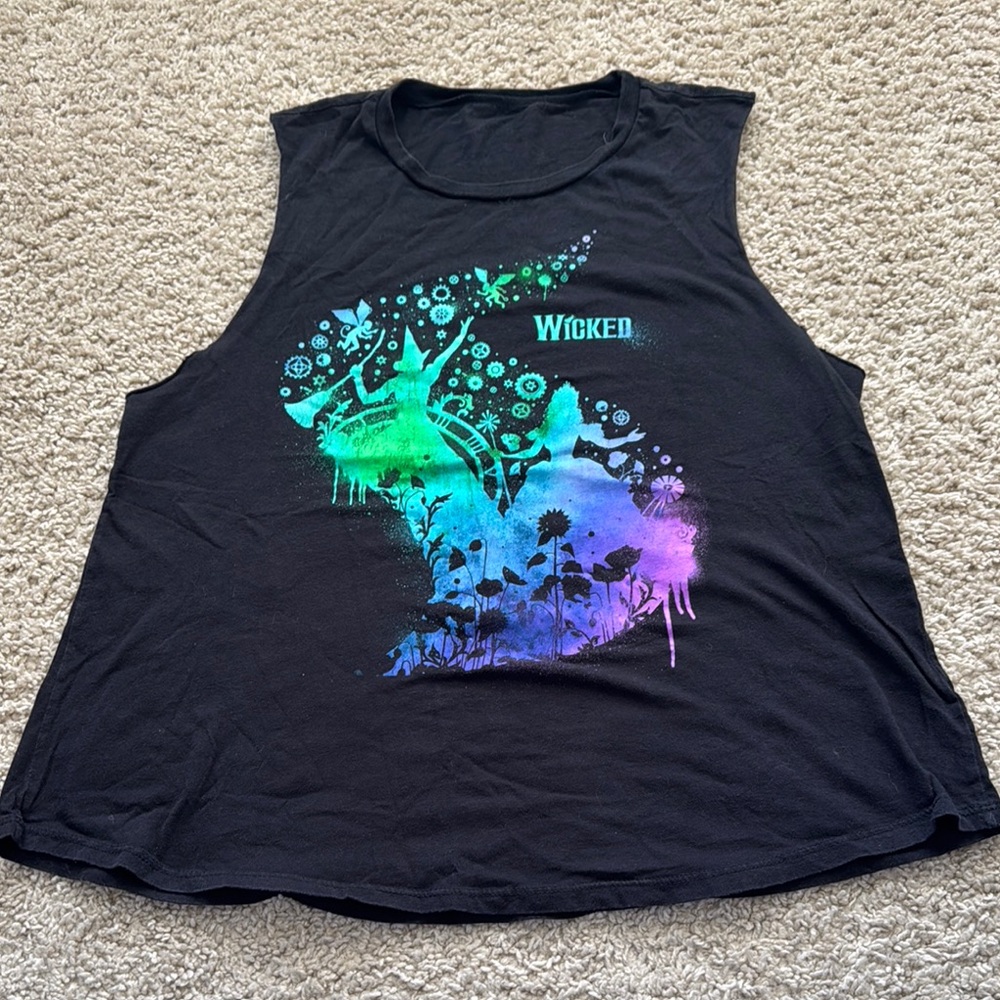 Black “Wicked” Broadway Tour Muscle Tank (XL)
